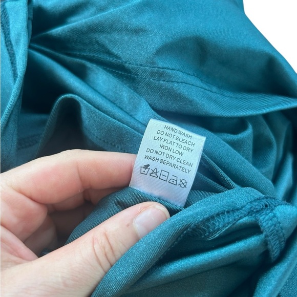 REVOLVE h:ours Miquela Mini Dress in Teal Corset Sweetheart Neckline NWT size s - Picture 11 of 12